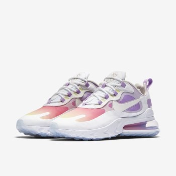 Nike Air Max 270 React - Női Utcai Cipő - Színes/Fehér/Metal Arany/Fehér